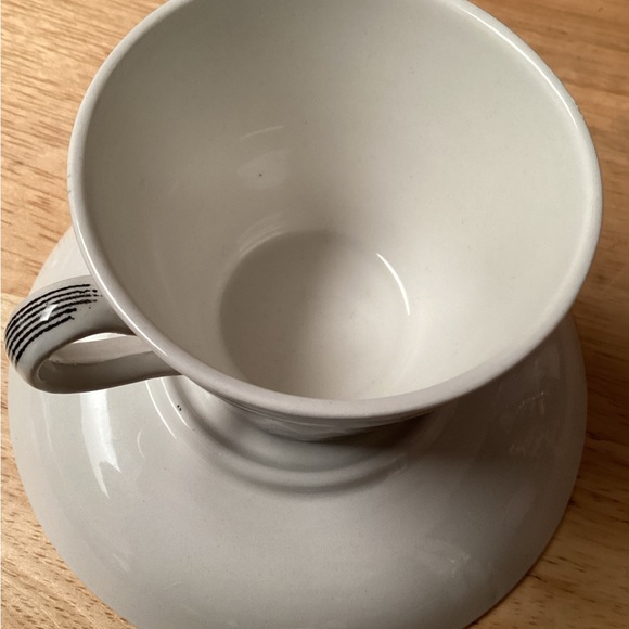 Upslsa Ekeby Gefel Sweden Cup & Saucer Lillemor black/white - Picture 3 of 11